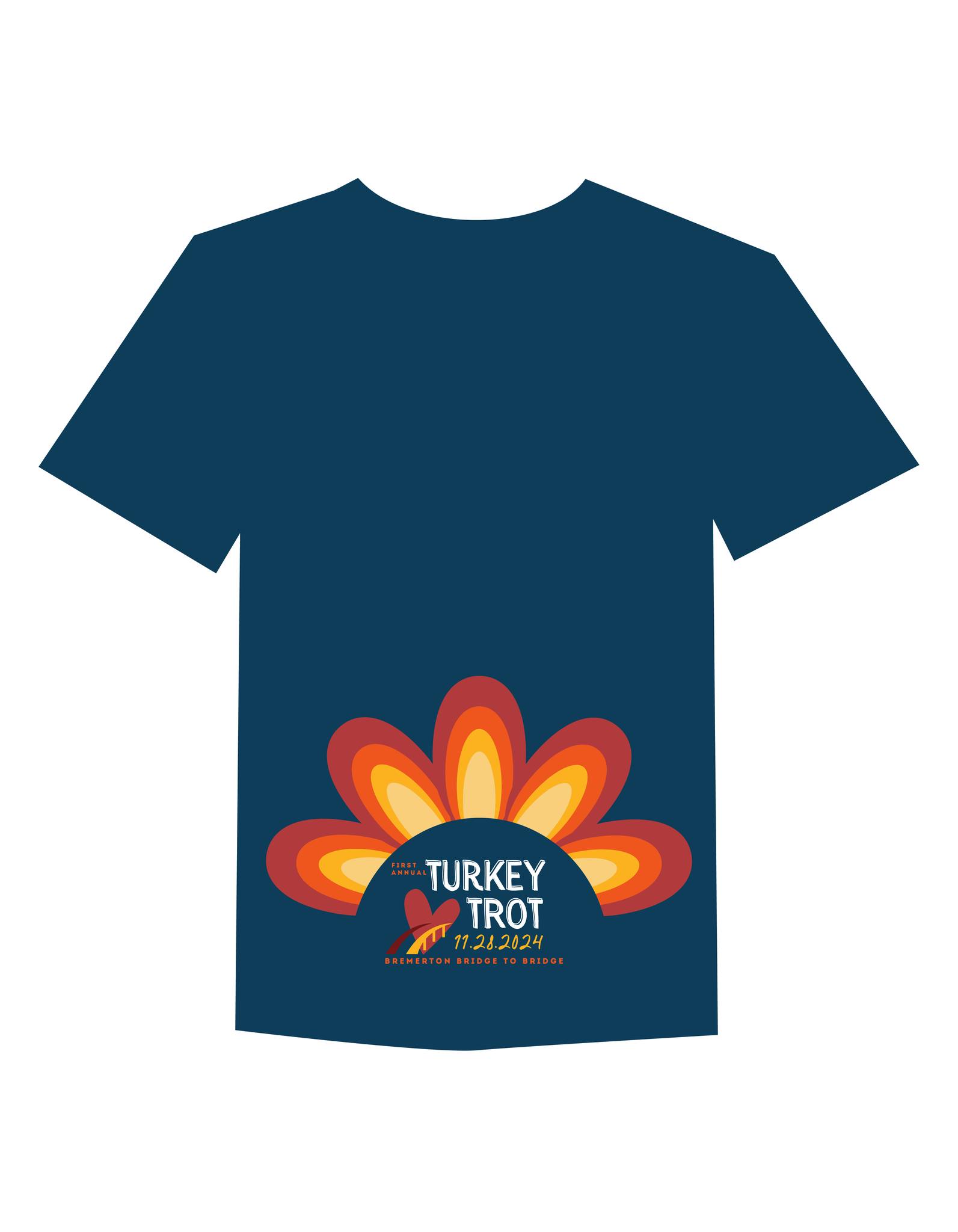 Bremerton Foodline Turkey Trot Shirt Back